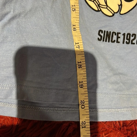 Zara  Disney Blue L.A Love story Minnie Mouse T-Shirt Sz S - Picture 9 of 12